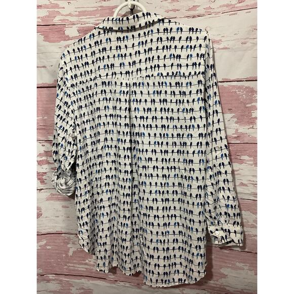 Jane  & Delancey Parrot Blouse Size 1X - Picture 8 of 8